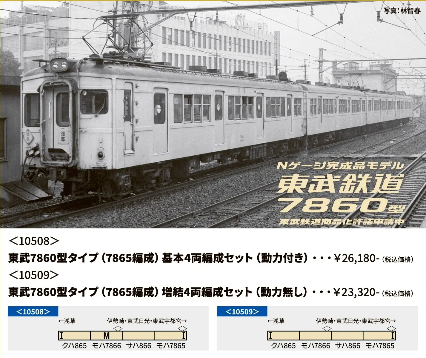 【リリース情報】CROSSPOINT 2025年8月27日(水)発売　東武鉄道7560型タイプ　クロスポイント