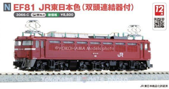 KATO 3066-C EF81 JR東日本色 (双頭連結器付) カトー Nゲージ鉄道模型