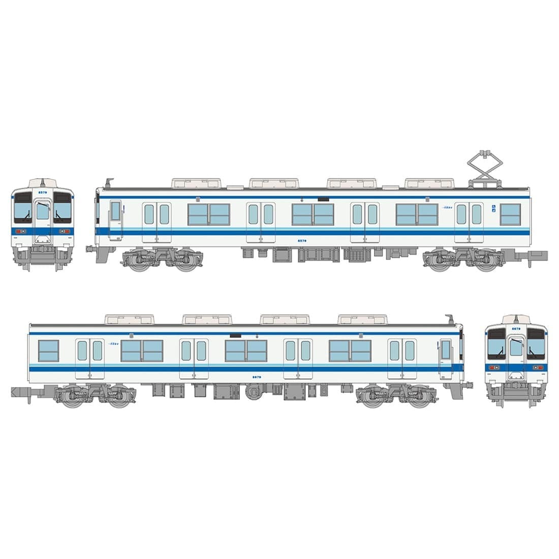 鉄コレ 東武鉄道 ありがとう8500型2両固定編成 2両セット　2026年1月発売予定　332626　トミーテック　ジオコレ(鉄道コレクション)