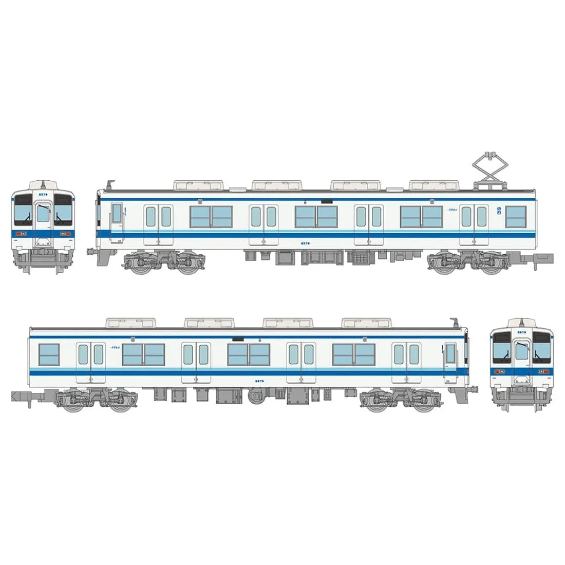 鉄コレ 東武鉄道 ありがとう8500型2両固定編成 2両セット　2026年1月発売予定　332626　トミーテック　ジオコレ(鉄道コレクション)