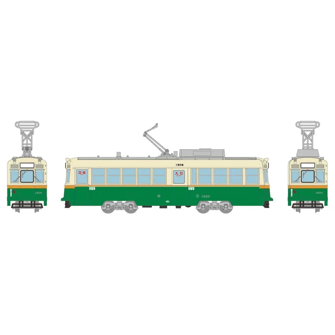 鉄コレ 広島電鉄1900形1906号　2026年1月発売予定　337782　トミーテック　ジオコレ(鉄道コレクション)