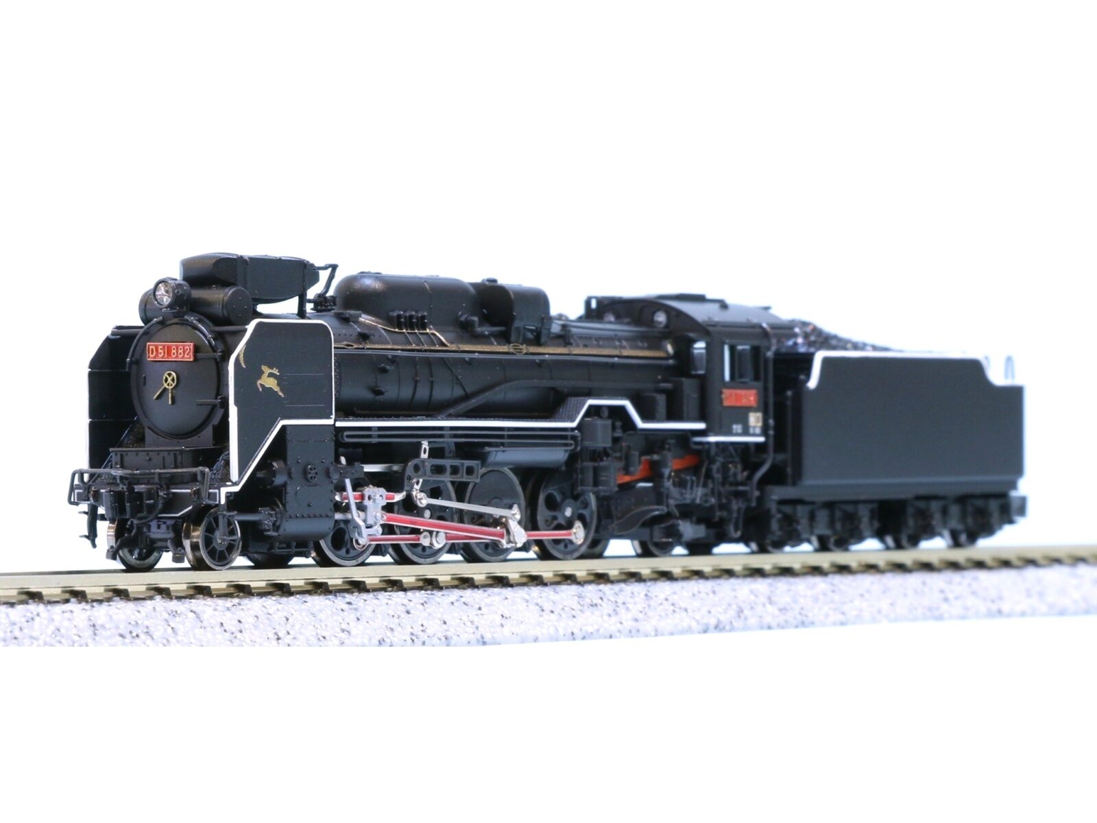 KATO京都駅店 D51882 D51 882 「月と鹿」 奈良運転所（赤ロッド・赤ナンバー） KATO京都駅店 Nゲージ鉄道模型