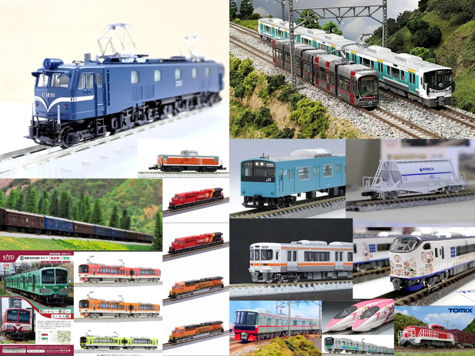 【週刊鉄道模型】今週の発売予定品 9月22日(月)～9月28日(日)　2025年9月22日号 9月24日(水) 問屋着荷（GREENMAX） ･32029 名鉄3300系（6次車以降・車番選択式）基本4両編成セット　27,830円(税込) ･32030 名鉄3300系（6次車以降・車番選択式）増結4両編成セット　24,420円(税込) ･32031 名鉄3150系（5次車以降・車番選択式）基本2両編成セット　21,120円(税込) ･32032 名鉄3150系（5次車以降・車番選択式）増結2両編成セット　17,600円(税込) ･8392 ライトユニット [私鉄タイプJ：3150、白・白・緑/赤]　4,070円(税込) ･8393 ライトユニット [私鉄タイプJ1：3150、白・白・緑/赤]　4,070円(税込) ･119 スロ62／スロフ62形　1,320円(税込) 9月25日(木) メーカー出荷（KATO） ･3040-1 EF58 66 竜華機関区　8,580円(税込) ･10-1471 叡山電鉄900系 きらら （メープルレッド）　10,780円(税込) ･10-1472 叡山電鉄900系 きらら （メープルオレンジ）　10,780円(税込) ･10-1528 特別企画品 叡山電鉄900系 青もみじきらら （メープルグリーン）　10,780円(税込) ･10-2028 E231系 常磐線・上野東京ライン 6両基本セット　23,100円(税込) ･10-2029 E231系 常磐線・上野東京ライン 4両増結セット　12,540円(税込) ･10-2030 E231系 常磐線・上野東京ライン 5両セット　17,930円(税込) 9月25日(木) 問屋着荷（GREENMAX） ･32061 西武30000系（前期形・前面ロゴ無し・車番選択式）基本8両編成セット　42,460円(税込) ･32062 西武30000系（前期形・前面ロゴ無し・車番選択式）増結用先頭車2両セット　15,730円(税込) ･32063 西武30000系（新宿線・前面ロゴ無し・車番選択式）基本4両編成セット　27,280円(税込) ･32064 西武30000系（新宿線・前面ロゴ無し・車番選択式）増結用中間車6両セット　27,830円(税込) ･31755 近鉄21020系アーバンライナーnext（座席表示変更後）6両編成セット　32,120円(税込) ･50750 近鉄16200系「青の交響曲」3両編成セット　24,750円(税込) ･2122 洗浄台　550円(税込) 9月25日(木) 発売日（朗堂） ･C-3306 30fコンテナ U51A-30000番台タイプ 福山通運 ﾚｰﾙｴｸｽﾌﾟﾚｽ(瀬戸内ひろしま、宝しま)　3,190円(税込) 9月26日(金) 発売日（TOMIX） ･97957 特別企画品 JR 227系近郊電車・広島電鉄5100形(ラッピングコラボトレイン)セット　25,850円(税込) ･97208 JR 281系(ハローキティはるか・Ougi) 増結セット (3両)　20,460円(税込) ･98674 JR 281系特急電車(ハローキティ はるか・Butterfly)セット　30,360円(税込) ･98159 衣浦臨海鉄道 KE65形ディーゼル機関車（1・3号機）セット　17,600円(税込) ･97602 私有 ホキ1100形貨車セット　23,100円(税込) ･98855 JR 201系通勤電車（JR西日本30N更新車・スカイブルー）セット　28,270円(税込) ･97225 JR 313-0系近郊電車基本セット　21,780円(税込) ･97226 JR 313-300系近郊電車増結セット　10,230円(税込) ･2249 JR DD200-0形ディーゼル機関車　8,800円(税込) ･98662 JR 500-7000系山陽新幹線（ハローキティ新幹線）セット　33,000円(税込) ･FMC-01 ファーストカーミュージアム JR 500-7000系山陽新幹線(ハローキティ新幹線)　4,950円(税込) ･90172 ベーシックセットSD トワイライトエクスプレス　22,000円(税込) ･90097 小型ディーゼル機関車Nゲージ鉄道模型ファーストセット　13,200円(税込) ･90949 マイプラン LT-PC(F)(レールパターンA)　11,000円(税込) ･90950 マイプラン NR-PC(F)(レールパターンA+B)　31,900円(税込) ･91081 ミニレールセット基本セット(MAパターン)　3,630円(税込) ･91082 ミニレールセットポイントセット(MBパターン)　6,050円(税込) ･3175 私有 ISO 20ftタンクコンテナ(フレームタイプ・日本石油輸送・グリーン・2個入)　3,300円(税込) ･3306 私有 UR19A-3000形コンテナ（日本石油輸送・青空帯・5個入）　1,760円(税込) ･3308 JR V18B形コンテナ（5個入）　1,760円(税込) ･JC7267 密連形TNカプラー（SP・スカート付）　1,100円(税込) ･HO-723 (HO)JR貨車 コキ104形（コンテナなし）　2,750円(税込) ･HO-S30 スカート・スノープロウセット（EF66用）　3,630円(税込) ･HO-S31 ワイパー（機関車用A）　1,650円(税込) ･HO-S32 ジョイント受け（機関車用）　2,750円(税込) ･1247 電動ポイントN-PX280(F)　7,744円(税込) ･1272 電動ポイントN-PL541-15(F)(完全選択式)　3,762円(税込) ･1738 ワイドPC端数レールS18.5･S33-WP(F)(各4本セット)　2,354円(税込) ･4031 対向式ホームセット (近代型)　3,080円(税込) ･4032 対向式ホームセット (近代型) 延長部　2,420円(税込) ･4040 ニュー橋上駅舎　2,310円(税込) 9月26日(金) 発売日（ジオコレ(バスコレ・建コレ)） ･321835 ザ・バスコレクション バスコレ走行システム トヨタSORA動力セット ＜徳島バス仕様＞　9,900円(税込) ･334958 建物コレクション 建コレ014-2 現代住宅D2　3,960円(税込) ･335009 建物コレクション 建コレ058-5 旅籠　3,520円(税込) ･335115 情景コレクション 情景小物015-1R 信号機A1R　2,640円(税込) ･335122 情景コレクション 情景小物016-1R 信号機B1R　2,640円(税込) ･313748 情景コレクション 情景小物013-4 駅前・公園B4 　2,420円(税込) ･313755 情景コレクション 情景小物014-4 駅前・公園Ｃ4 　2,420円(税込) ･290469 情景コレクション 情景小物029-2 電柱A2　1,980円(税込) ･265771 情景コレクション 情景小物031－2 柵2　1,540円(税込) ･265788 情景コレクション 情景小物032-2 塀2　1,540円(税込) ･260660 情景コレクション 情景小物119 大型歩道橋　2,860円(税込) ･324102 情景コレクション 情景小物122-2 バス停Ｃ2　2,420円(税込) ･313786 建物コレクション022-4 駅C4 ～低いホーム 荷物・貨物用～　1,980円(税込) ･293798 建物コレクション134-2 交差点の建物B2　3,300円(税込) ･313762 建物コレクション138-3 駅Ｇ3 　3,520円(税込) ･266044 建物コレクション148 駅Ｈ 　3,080円(税込) ･315599 DCM08ジオコム 戦禍のコンビナートA（ガスホルダー）　5,060円(税込) ･319825 DCM14 強襲の都市A ハイウェイ　5,940円(税込) ･319832 DCM16 強襲の都市Ｃ 高圧鉄塔　5,280円(税込) 9月26日(金) 発売日（テックステーション・ジオコレ） ･334873 3Dものがたり001 6月の雨　2,860円(税込) ･334880 3Dものがたり002 スーパー前　2,860円(税込) 9月27日(土) 発売日（ホビーセンターカトー） ･10-966 流鉄5000形タイプ「あかぎ」「若葉」4両セット　19,360円(税込) ･28-293 ナハ10／ナハフ10 グレードアップパーツ　2,420円(税込) ･176-8956 GE ES44AC CPKC ＃4805　20,900円(税込) ･176-8957 GE ES44AC CPKC ＃9375　20,900円(税込) ･176-8958 GE ES44AC BNSF Swoosh　＃5858　20,900円(税込) ･176-8959 GE ES44AC BNSF Swoosh　＃5959　20,900円(税込)
