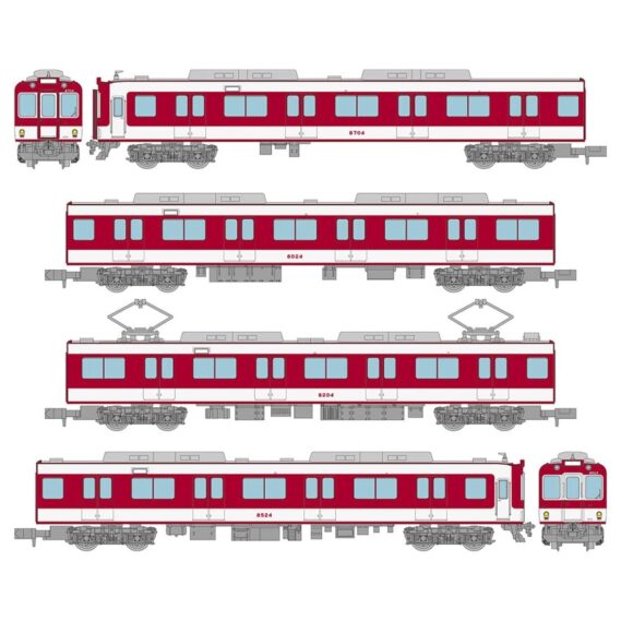 鉄道コレクション 近畿日本鉄道8000系（初期車・新塗装・裾帯あり）4両セットA　2026年2月発売予定336785 トミーテック ジオコレ Nゲージ鉄道模型