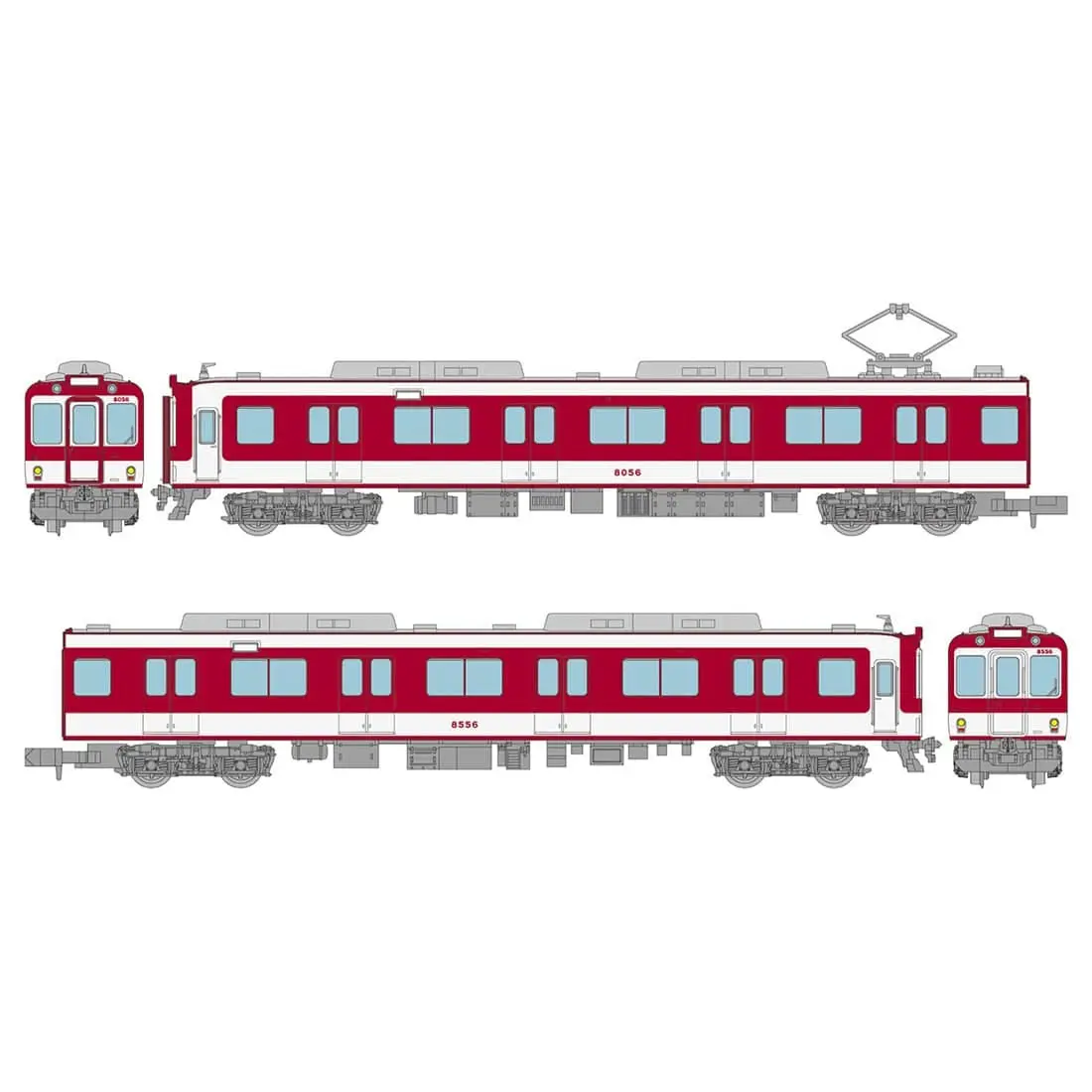 鉄コレ 近畿日本鉄道8000系（初期車・過渡期塗装）2両セットB 337300