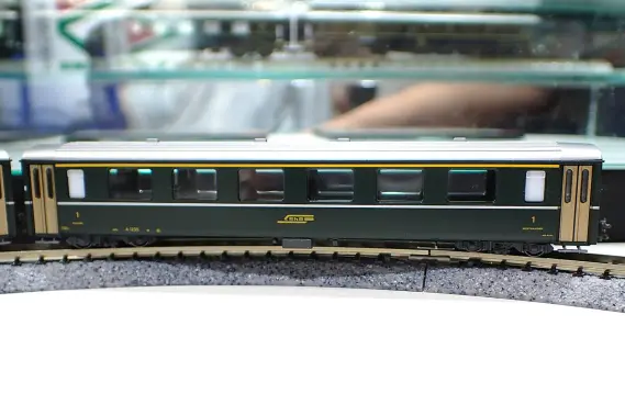 Ge6/6-I ＜レーティッシュ・クロコダイル＞ + アルプスの緑の客車 5両