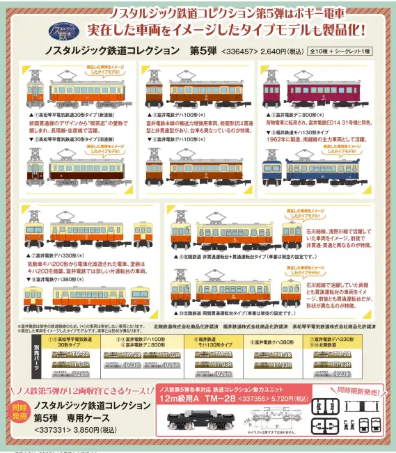 ノスタルジック鉄コレ 第5弾 2026年3月発売予定 336457 トミーテック