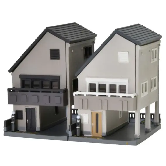 TOMYTEC　ジオコレ　現代住宅・狭小住宅・デザイナーズアパート 建コレ016-6 狭小住宅A6 (338000) トミーテック | NGaugeJP - 横濱模型
