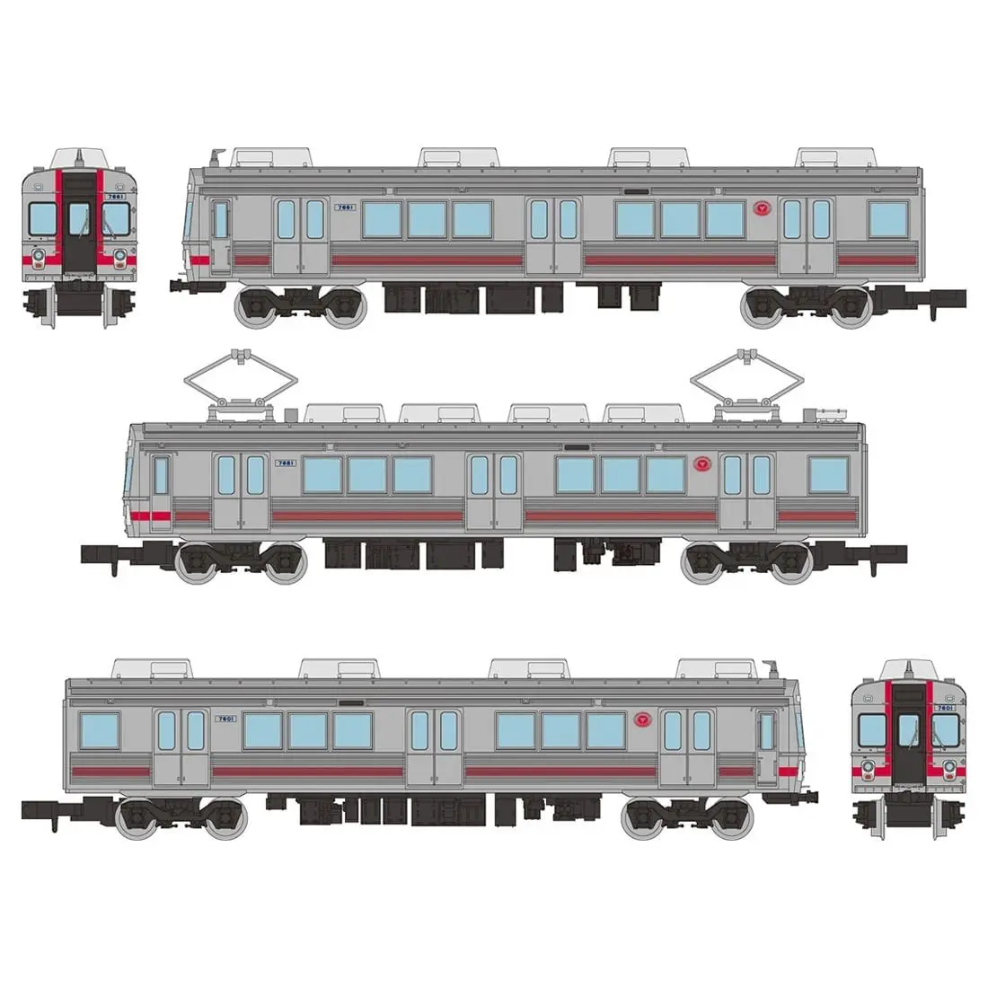鉄道  コレクション色々 鉄コレ 東急電鉄7600系(7601編成)3両セット 2026年4月発売予定 332664
