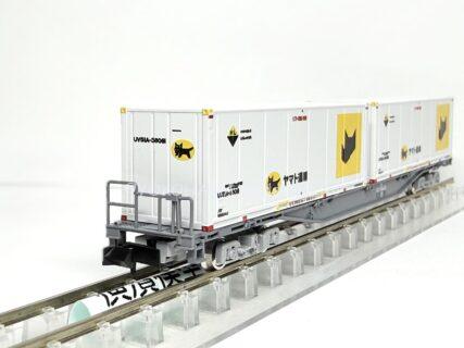コキ107-1843・UV51A-38000番台 新塗装・ヤマト運輸コンテナが入線しました。 TOMIX 8756