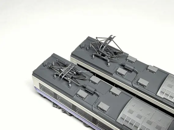 485系3000番代「白鳥」盛アオA6編成（床下グレー）が入線です。 TOMIX