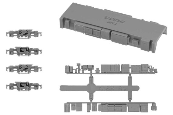 GREENMAX 8534 動力台車枠・床下機器セット C-04 (TH600(グレー)+4189AM/Tpu Mカバー) グリーンマックス Nゲージ鉄道模型
