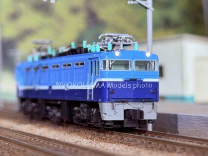 ED76 0 後期形 JR貨物試験塗装 が入線です。 KATO 3013-5 スロットレスモーター搭載