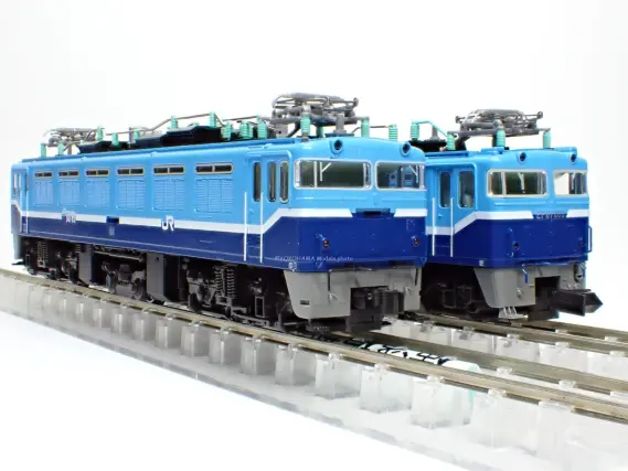 ED76 0 後期形 JR貨物試験塗装 が入線です。 KATO 3013-5 スロットレス