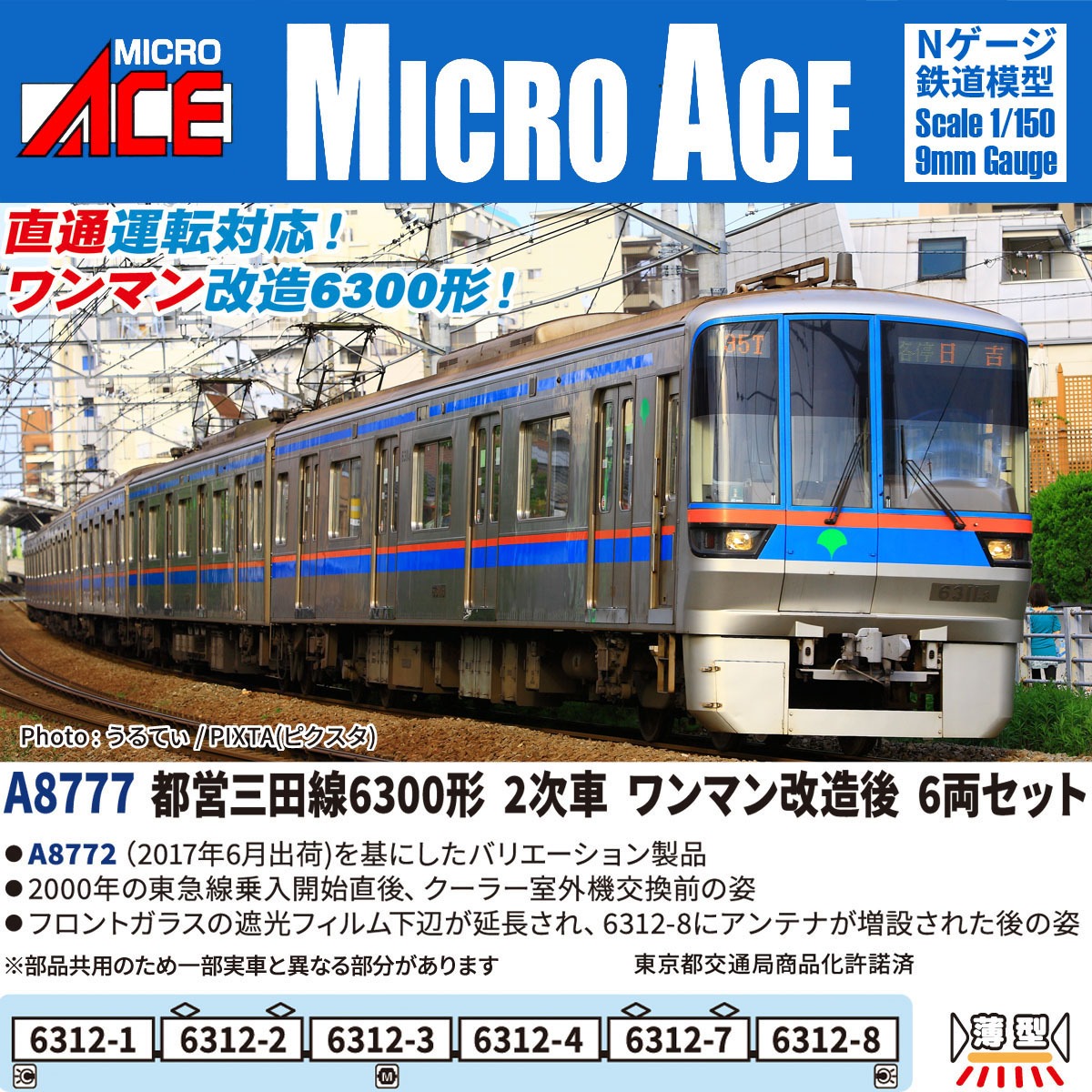 213系0番代（全車普通車）6両セット 2026年7月発売予定 A0018 MICROACE