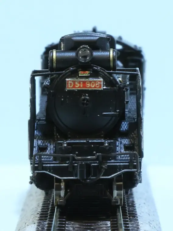 KATO】 D51 906 ピースマーク 奈良運転所（赤ロッド・赤ナンバー