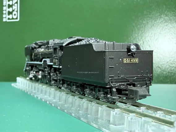 D51形499号機 奈良運転所（赤ロッド）が入線しました！ KATO 京都駅店