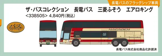 ザ・バスコレクション 長電バス 三菱ふそう エアロキング 2026年7月