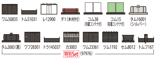 懐かしのトミックス2軸貨車セット 特別企画品 2026年8月発売予定 品番
