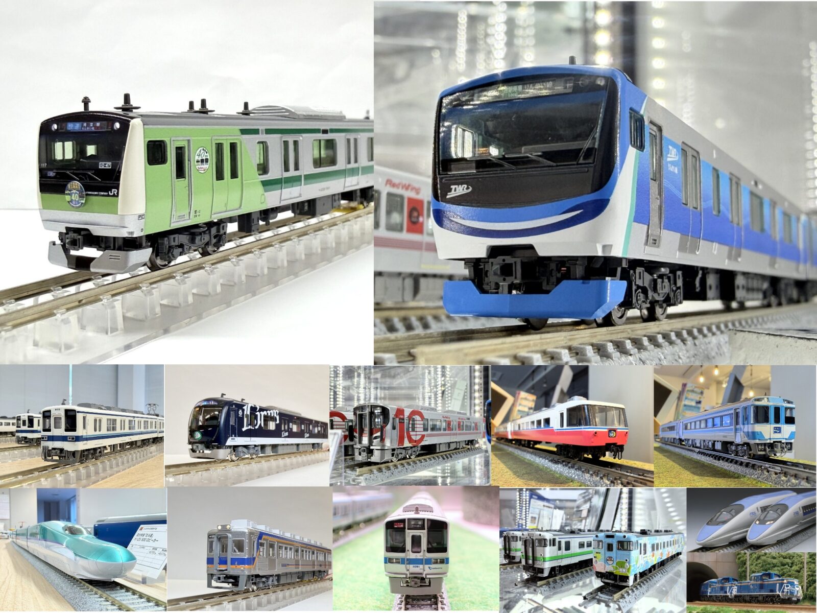 今週の発売予定品 3月23日(月)~3月29日(日) Nゲージ 鉄道模型 ・1-827 (HO)タキ1000 日本石油輸送色 COSMO 6,050円(税込) ・20-864 V5 内側複線用エンドレスセット 5,280円(税込) ・20-865 V6 外側複線用エンドレスセット 5,500円(税込) ・32150 小田急1000形更新車(車番選択式)基本4両編成セット 26,180円(税込) ・32151 小田急1000形更新車(車番選択式)増結用中間車6両セット 27,280円(税込) ・32148 東武30000系(東上線・後期形・フルカラーLED・車番選択式)基本4両編成セット 25,080円(税込) ・32149 東武30000系(東上線・後期形・フルカラーLED・車番選択式)増結用中間車6両セット 28,050円(税込) ・32119 京阪9000系(新塗装・車番選択式)8両編成セット 44,550円(税込) ・10-2157 西武鉄道40000系50番台 <L-train> 4両基本セット 20,900円(税込) ・10-2158 西武鉄道40000系50番台 <L-train> 6両増結セット 23,320円(税込) ・3-534 (HO)H5系北海道新幹線「はやぶさ」 4両基本セット 41,030円(税込) ・3-535 (HO)H5系北海道新幹線「はやぶさ」 2両増結セット 15,400円(税込) ・3-536 (HO)H5系北海道新幹線「はやぶさ」 4両増結セット 35,970円(税込) ・10-1653 東武鉄道8000型(後期更新車) 東武アーバンパークライン 6両セット 26,840円(税込) ・10-1654 東武鉄道8000型(更新車) 東上線/野田線 6両セット 26,840円(税込) ・10-2108 E233系7000番台 埼京線開業40周年記念ラッピング 先頭車2両セッ ト 8,800円(税込) ・97972 特別企画品 JR キハ40-1700形ディーゼルカー(ありがとうキハ40函館本線)セット 27,500円(税込) ・98513 東京臨海高速鉄道 71-000形(りんかい線)基本セット(4両) 24,860円(税込) ・98514 東京臨海高速鉄道 71-000形(りんかい線)増結セット(6両) 25,520円(税込) ・97213 JR 227系近郊電車(Red Wing·3両)基本セット 17,050円(税込) ・97214 JR 227系近郊電車(Red Wing·2両)基本セット 14,080円(税込) ・97215 JR 227系近郊電車(Red Wing·3両)増結セット 14,300円(税込) ・97216 JR 227系近郊電車(Red Wing·2両)増結セット 10,010円(税込) ・97982 特別企画品 JR 227系近郊電車(227系デビュー10周年ラッビング列車·2両)セット 14,960円(税込) ・98165 JR E129-100系電車(後期型・2パンタ車)セット 14,190円(税込) ・98862 JR 201系通勤電車(中央線・貫通編成)セット 38,280円(税込) ・97974 特別企画品 JR キハ185系「さよならむろと」セット 18,700円(税込) ・97975 特別企画品 JR キハ185系特急ディーゼルカー(うずしお)セット 13,200円(税込) ・97637 JR 14-200系客車(ムーンライト九州・6両編成)セット 22,220円(税込) ・97638 JR 14-200系客車(ムーンライト九州・8両編成)セット 27,940円(税込) ・98710 JR 500-7000系山陽新幹線(こだま)セット 23,980円(税込) ・2251 JR DD51-1000形ディーゼル機関車(JR北海道色) 9,460円(税込) ・HO-088 (HO)JR E26系カシオペア基本セット 56,980円(税込) ・HO-089 (HO)JR E26系カシオペア増結セットA 48,400円(税込) ・HO-090 (HO)JR E26系カシオペア増結セットB 48,400円(税込) ・HO-9031 (HO)JR E26系特急寝台客車(カシオペア)基本セットB 56,980円(税込) ・335849 ザ・バスコレクション80 <JH060>全国バスコレクション80 十王自動車ペヤングソースやきそば50周年記念ラッピングバス 8,800円(税込) ・335856 ザ・バスコレクション80 <JH061>全国バスコレクション80 宮崎交通 7,920円(税込) ・10-969 大井川鐵道6000系タイプ 14,300円(税込) ・05103029 スイス国鉄 Re 4/4 II #11109 “Swiss Express” Ep.VI 37,400円(税込) ・05103030 BLS鉄道 Re 420 505 グリーン塗装 Ep.V 37,400円(税込) ・05103031 スイス国鉄 Re 4/4 II #11142 グリーン塗装 Ep.V 37,400円(税込) ・05125501 SBB Bpm 2等車 UIC Z1 Ep.IV–V 2両セット 29,700円(税込) ・05125502 SBB Bpm 2等車 UIC Z1 Ep.V–VI 2両セット 29,700円(税込) ・05125503 SBB Bpm 2等車 UIC Z1 Ep.VI 2両セット 29,700円(税込) ・55067 (HO)157系 特急色 ジャンパ増設車 基本 7輌セット 191,400円(税込) ・55068 (HO)157系 特急色 ジャンパ増設車 増結 2輌セット 69,300円(税込) ・55070 (HO)157系 特急色 貴賓車編成 5輌セット 162,800円(税込) ・59014 LED室内灯ユニットBs(蛍光灯色) 2,420円(税込) ・59052 LED室内灯ユニットB(N)蛍光灯色 2,420円(税込) ・59038 (HO)方向幕・号車札 シールセット12 157系用 3,300円(税込)