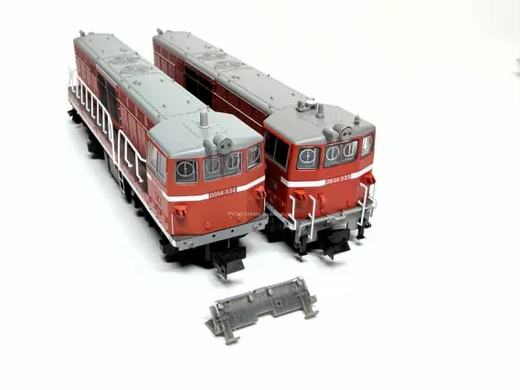 DD14 333 + DD14 334 標準色(ロータリーヘッドなし) 重連セットが入線