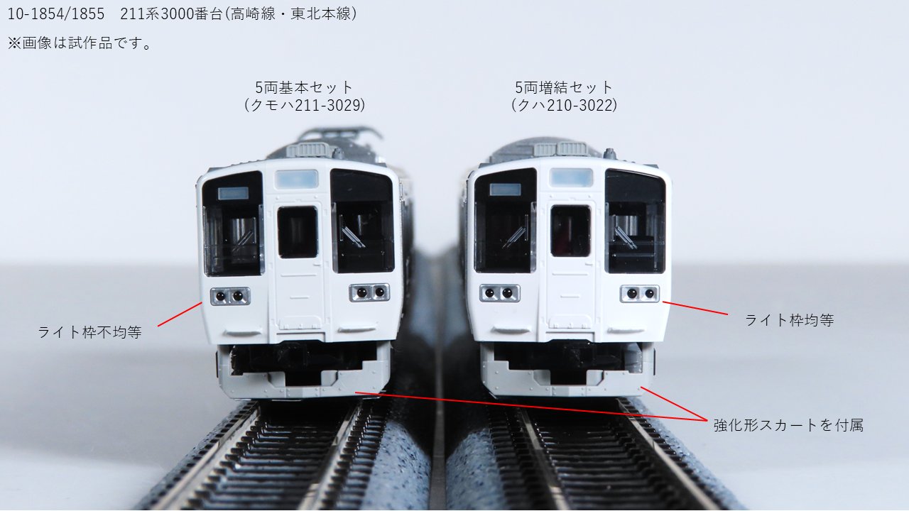 KATO 211系3000番台5両基本増結セット 211系3000番台(高崎線・東北本線) 5両基本セット 2026年9月発売予定