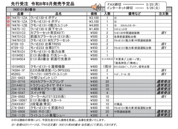 (N)E131系0番台