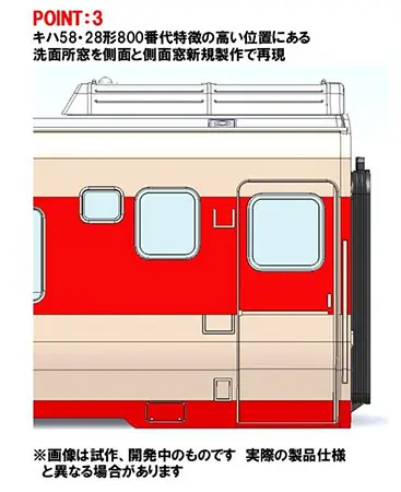 国鉄 キハ58系急行ディーゼルカー（出羽）セット 2026年11月発売予定
