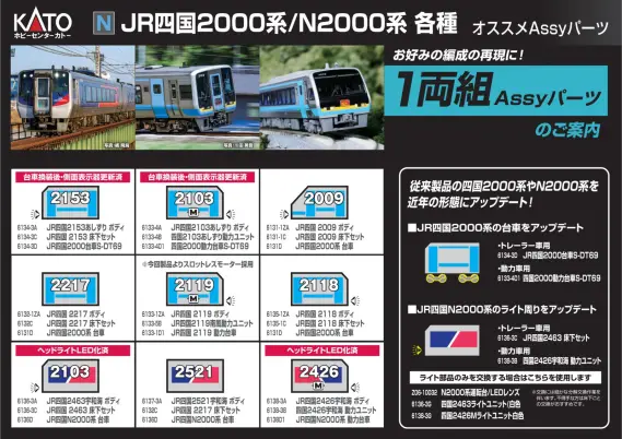 格安部品販売 ９月限定 リリース情報】トミックス分売パーツ再生産 2026年4月下旬頃発売予定