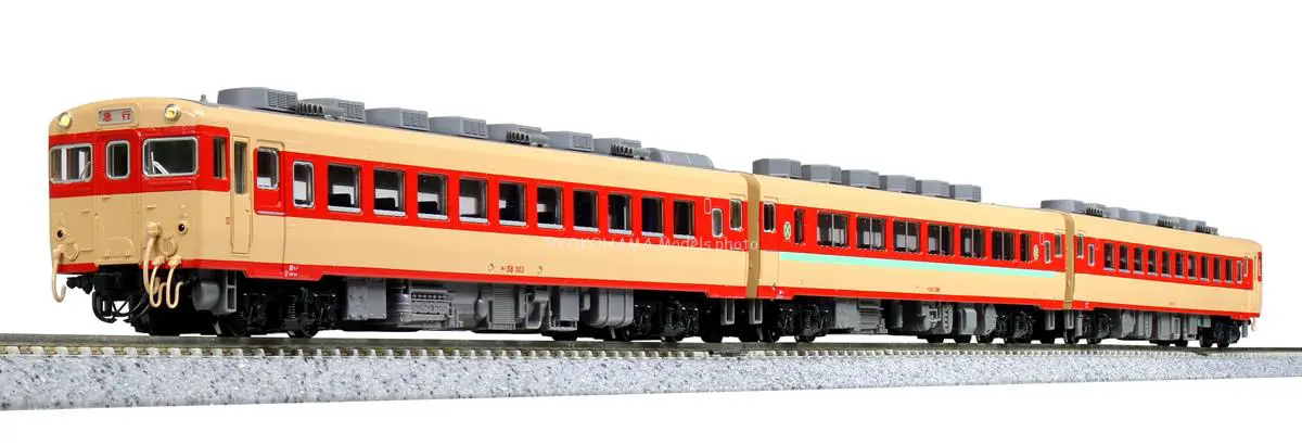 キハ58系 急行形気動車 3両セット 2026年10月発売予定 品番：10-2222