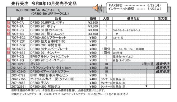 (N)DF200 201「Ai-Me(アイミー)」/DF200 50(JRFマークなし)