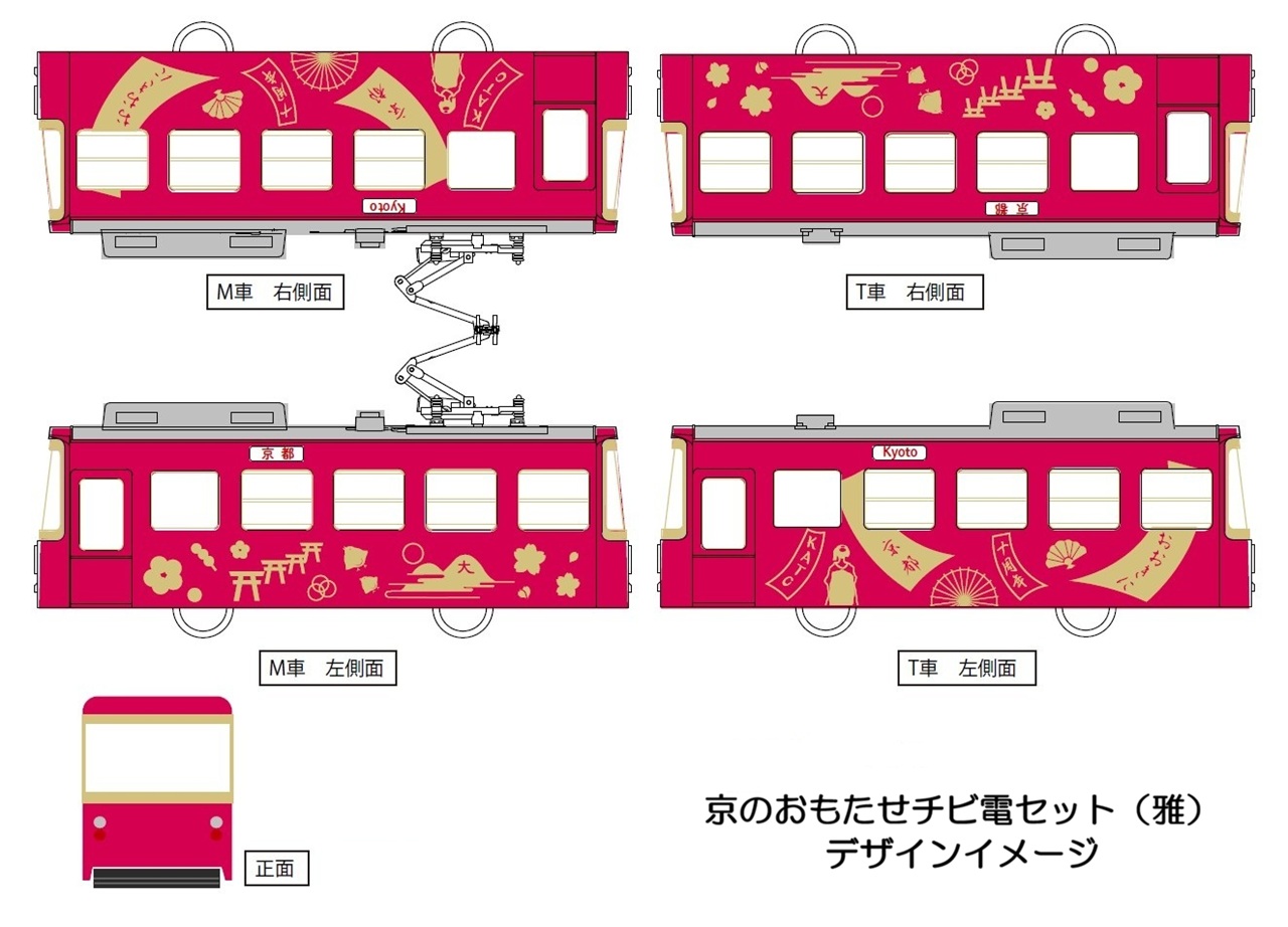 KATO京都駅店 京のおもたせ チビ電セット(雅) KATO京都駅店 Nゲージ鉄道模型
