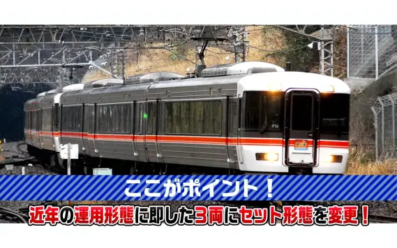 JR 373系特急電車基本セット 2027年1月発売予定 品番：97250 鉄道模型